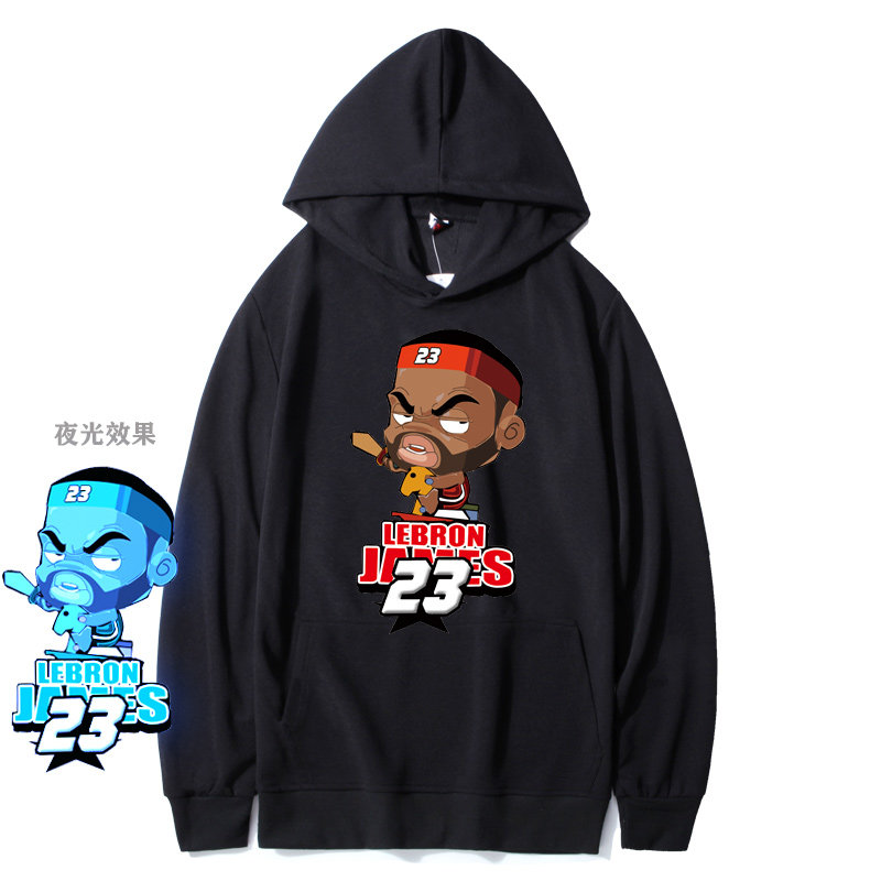 W11P35卫衣男士连帽宽松春秋潮牌飞人套头男篮球运动上衣服,男装卫衣,星座414A（原B215）