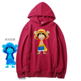 W22*连帽卫衣男潮流ins秋季海贼王卡通印花宽松外套青少年上衣，男装卫衣，星座414A（原B215）