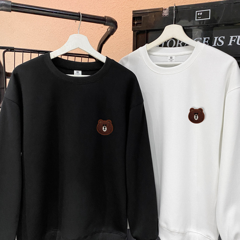 AT13*P35重磅华棉美式潮牌刺绣卫衣男宽松春秋季休闲百搭情侣上衣,男装卫衣,星座414A（原B215）