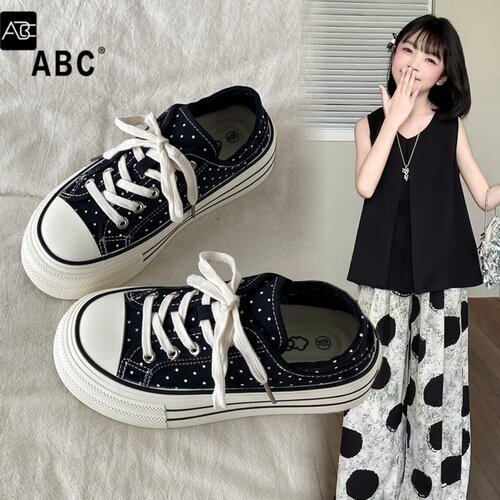 ABC女童帆布板鞋春秋两穿