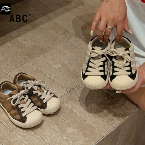 ABC儿童贝壳头拼色板鞋运动鞋