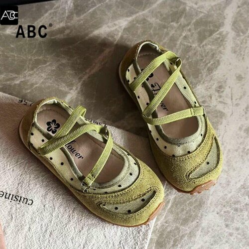 ABC女童玛丽珍网纱单鞋透气软底