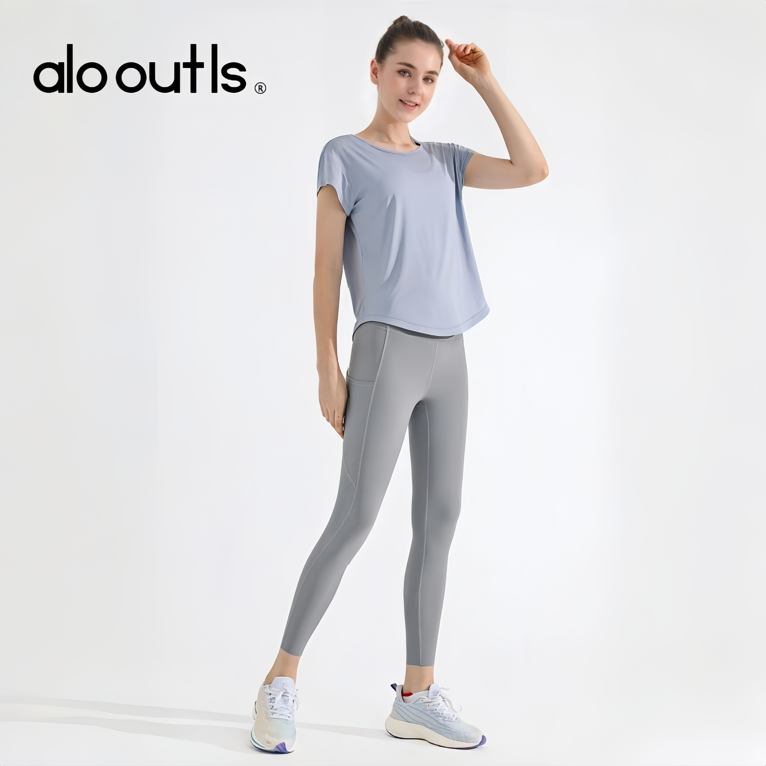 Alo透气健身T恤男显瘦跑步衫