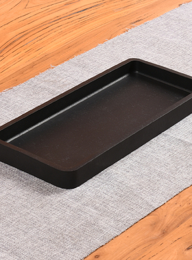 假山盆景盆天然乌金石山水上水石托盘大理石长方形椭圆形石盆花盆