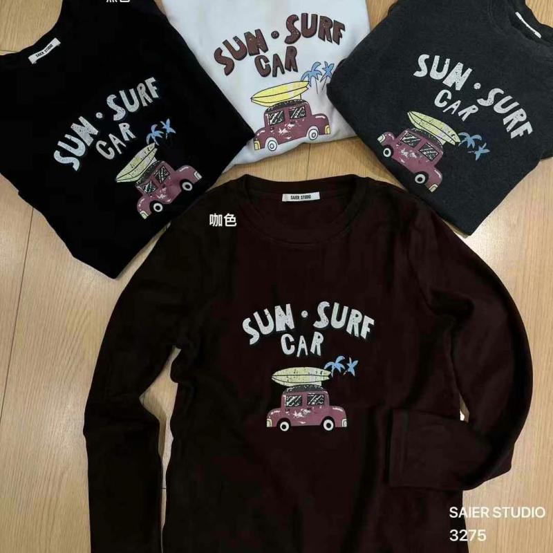 SAIERSTUDIO卡通图案长袖T恤