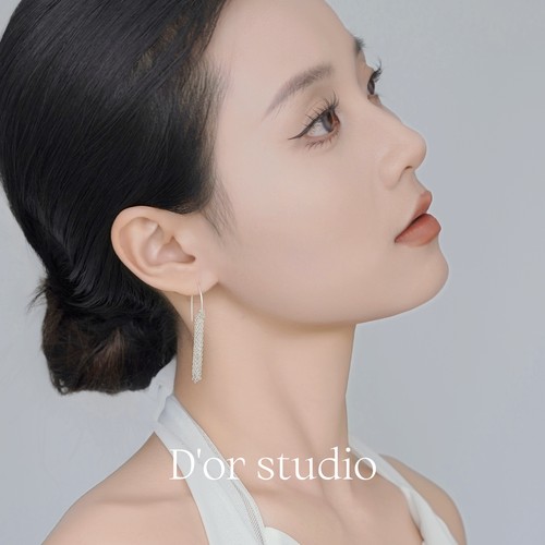 新中式国风耳环清冷气质流苏耳环