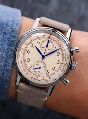 美国代购Undone Urban Killy蓝针商务皮带复古时尚双眼石英手表