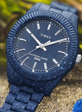 代购Timex天美时Waterbury Ocean蓝色海洋花生联名时尚石英男手表