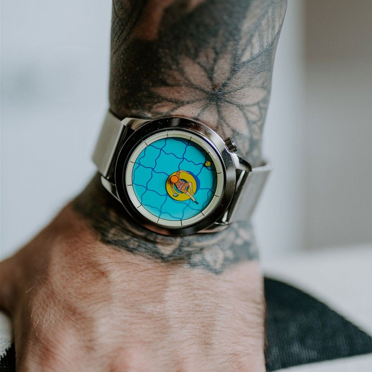 官网代购mr.jones watches游泳池创意表盘自动机械手表情侣男女款