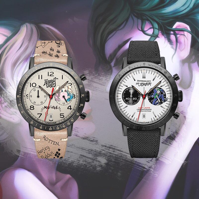 代购undone last laugh dc联名款小丑 小丑女男女情侣手表限量款