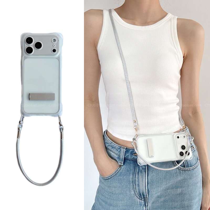 INS风原创四角挂孔支架透明壳适用小米17promax手机壳15pro斜挎式note15pro全包边红米k90硅胶k80k70手拎绳60,3C数码配件,手机保护套/壳,淘宝优惠券,粉丝福利购,淘宝优惠卷