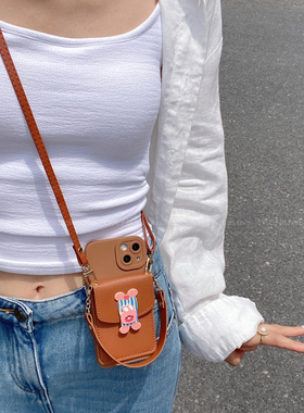 来领一只趴趴兔！韩国ins卡通可爱卡包适用荣耀400/300/200手机壳magic76斜挎手提绳x50全包x6070i原创保护壳