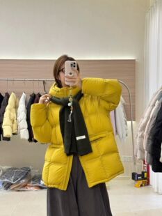 欧版高端连帽泡芙90白鸭绒中长款羽绒服女2025年保暖休闲时尚外套