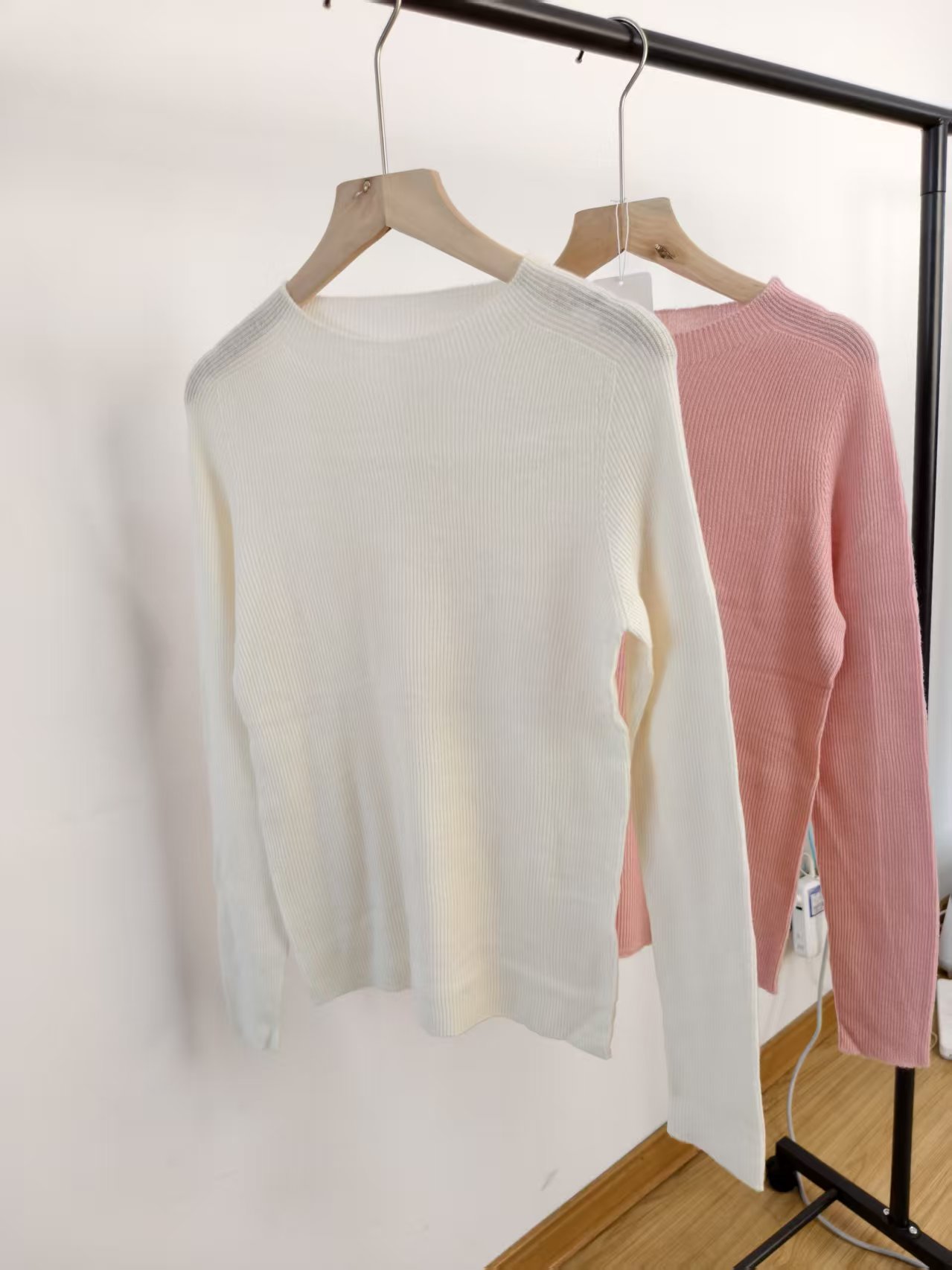 2025秋冬新款女装纯绵羊毛高领毛衣女宽松套头打底衫