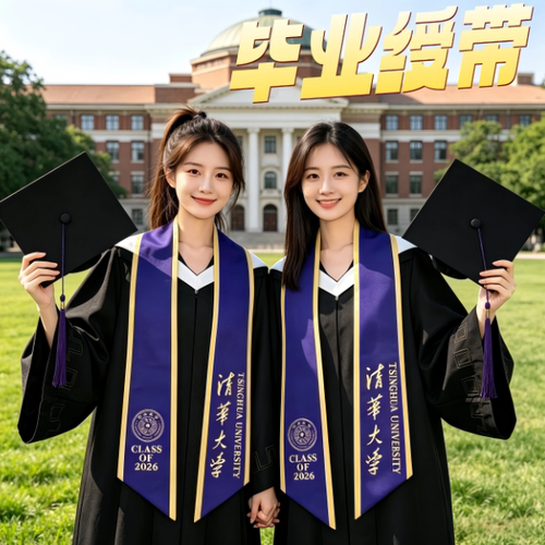 毕业绶带定制学士服配饰大学通用定制学院logo毕业典礼礼仪披肩带