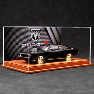 1:24道奇战马美式肌肉车模型仿真合金汽车模型摆件送男友节日礼物