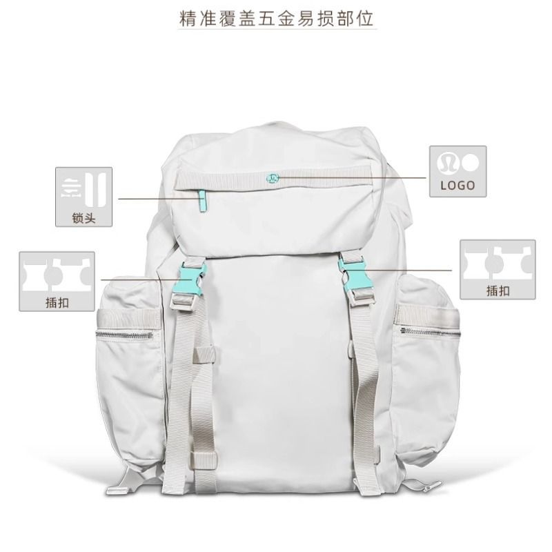 适配 lululemon Wunderlust 双肩包 14L 25L 五金贴膜 透明隐形图片