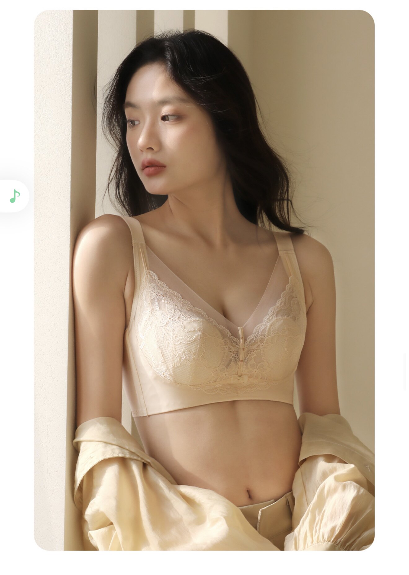 都市恋人坊兔耳朵内衣女蕾丝大胸聚拢显小超薄款防下垂文胸