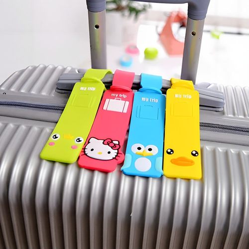 创意卡通行李箱挂牌旅行箱吊牌防丢失识别标识牌登机牌托运标签贴