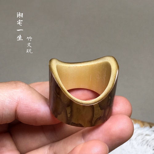 手工梅妃竹雪茄烟拖 复古斑竹烟斗架 文玩竹子烟斗搁置烟具配件