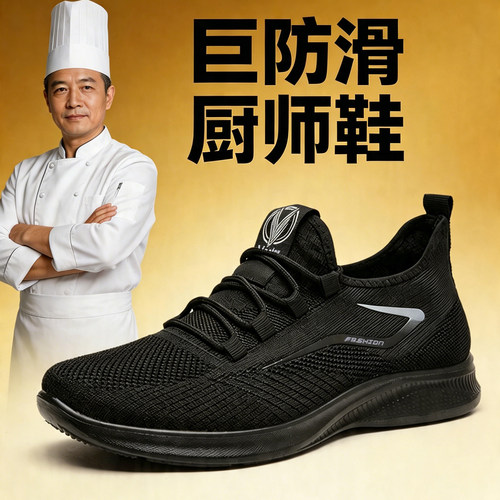 厨师工作鞋，久站不累脚