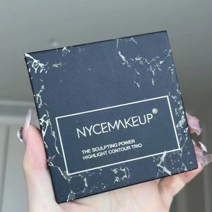送刷子 NyceMakeup高光修容盘一体粉饼自然侧阴影鼻影omega平替