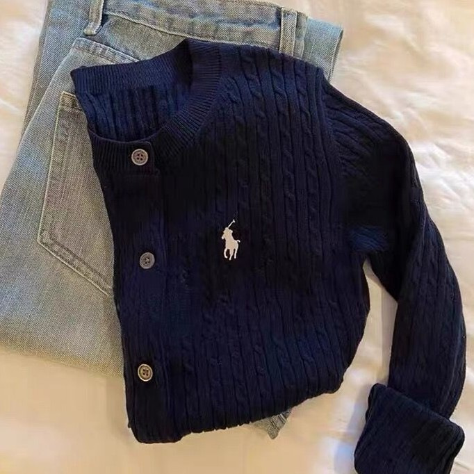 春秋复古刺绣麻花针织开