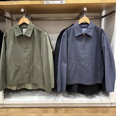 日单男装女装休闲拉链茄克宽松外套夹克26春秋新款E484249/478230