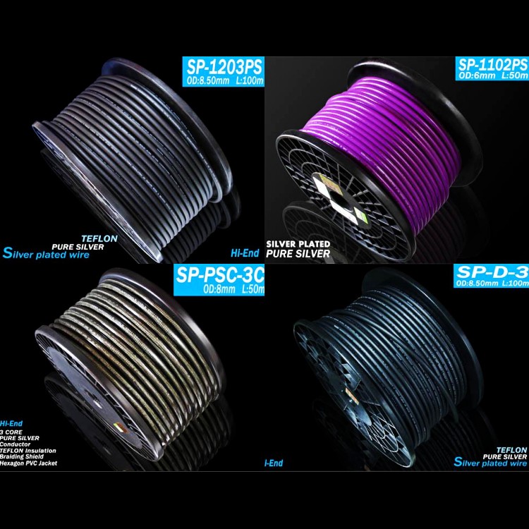 雅宝YARBO德国雅堡SP-1102PS/1203PS/D-3/PSC-3C纯银镀银音频线
