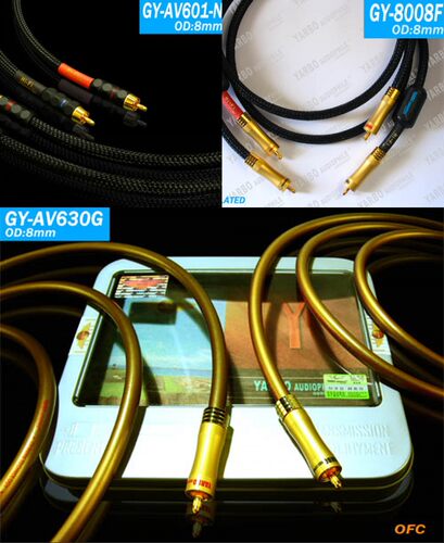 雅宝YARBO德国雅堡GY-AV601-N/8008f/AV630G发烧级镀银音频信号线