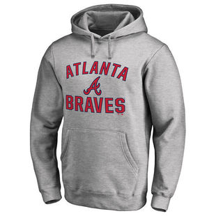 美职棒Braves亚特兰大勇士加绒卫衣套头连帽衫