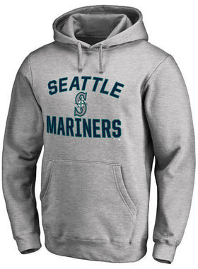 美职棒Mariners西雅图水手加绒卫衣套头连帽衫