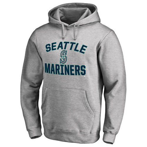 美职棒Mariners西雅图水手加绒卫衣套头连帽衫