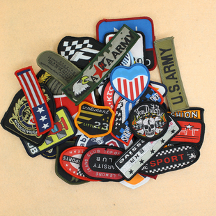 手缝 布贴织唛军队徽章贴米字旗学院风LOGO标志个性补丁贴花点缀