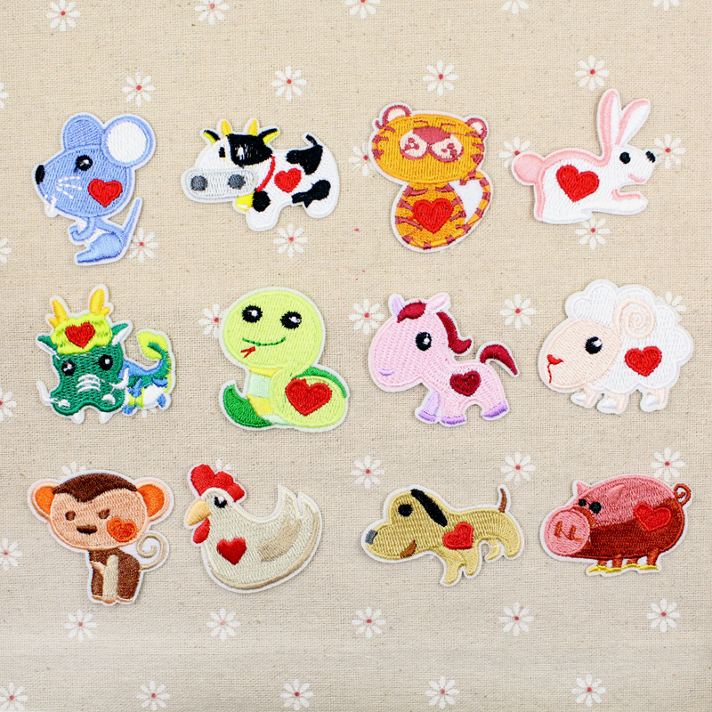 卡通刺绣装饰可缝可烫布艺贴花