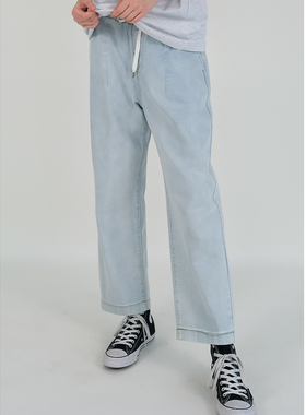 【新品9折包邮】NEATO逆光日系中性复古水洗宽松显瘦牛仔裤休闲裤