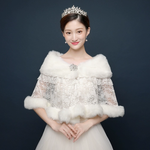 Весенняя накидка, осеннее демисезонное модное свадебное платье, удерживающий тепло плащ для невесты, в корейском стиле