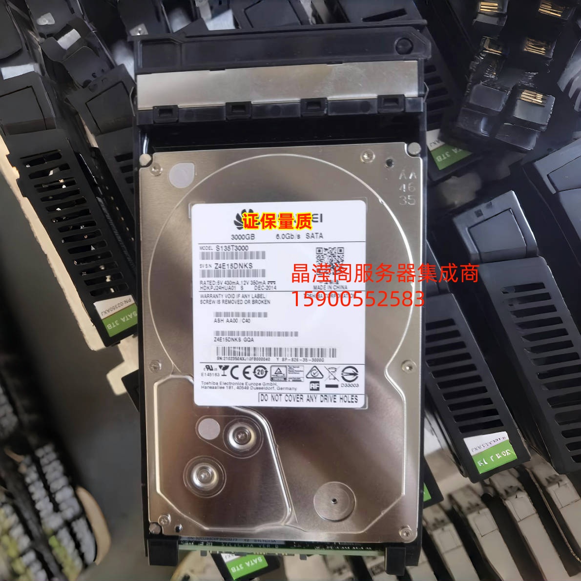 原装 02350AXJ 3T 7.2K 3.5 SATA S5500T S5600T S2600T 存储硬盘