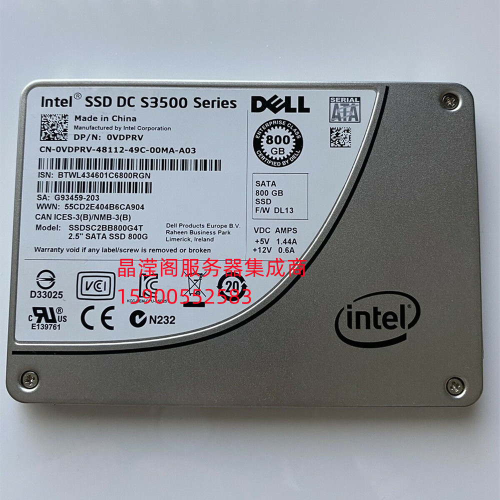 DELL800G2.5寸SATASSD硬盘