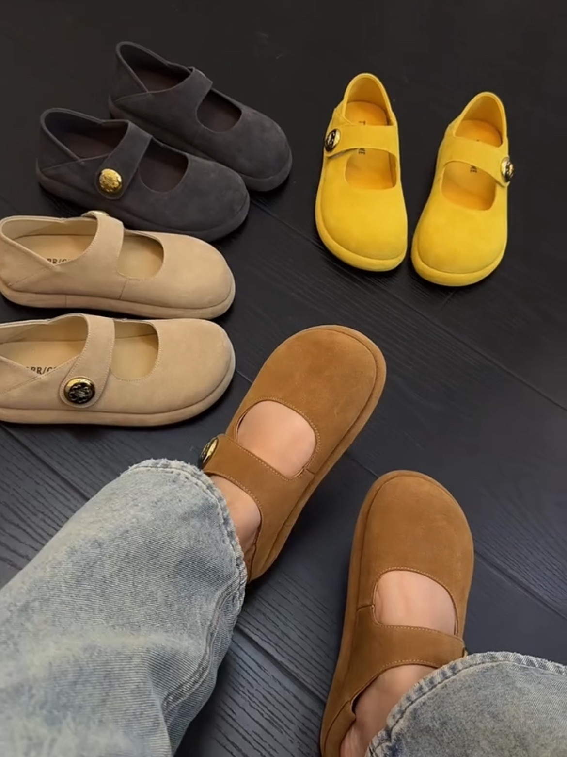 TT&RR真皮内增高玛丽珍鞋女春季魔术贴百搭软底勃肯鞋浅口乐福鞋,女鞋,勃肯鞋/软木鞋,淘宝优惠券,粉丝福利购,淘宝优惠卷