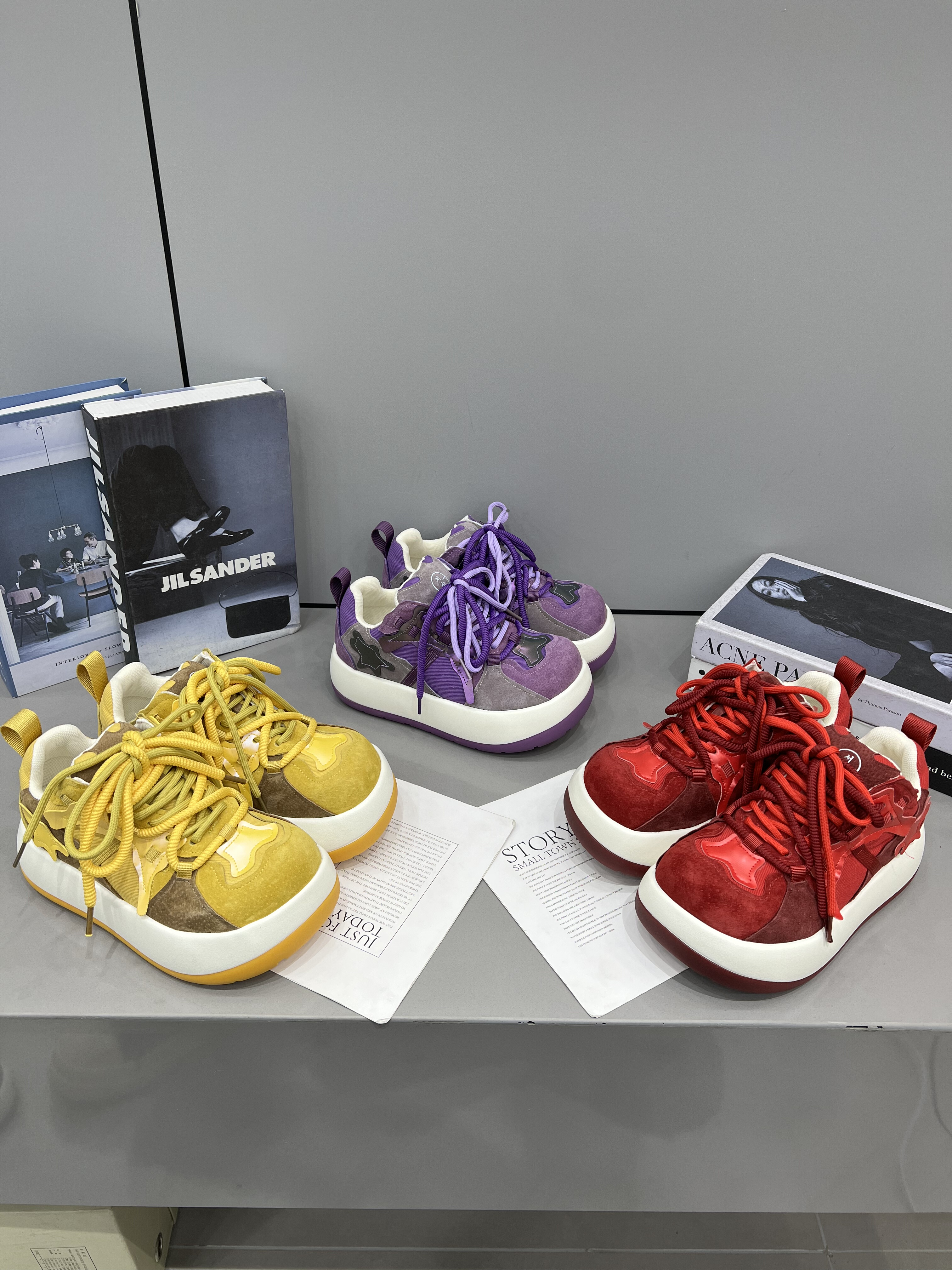 韩版真皮时尚大头面包鞋女2026春季厚底增高百搭休闲松糕德训板鞋,女鞋,时尚休闲鞋,淘宝优惠券,粉丝福利购,淘宝优惠卷