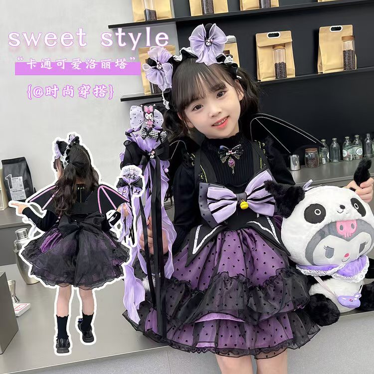 女童洛丽塔连衣裙库洛米风蝴蝶结