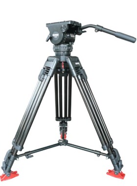 戴瑞正品D120液压云台+TS-25C双级镁/碳纤三脚架 套装