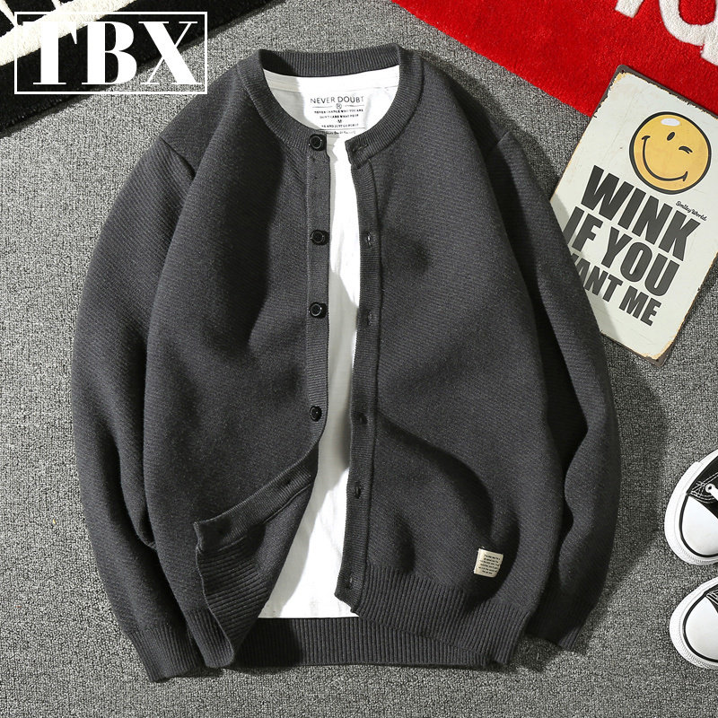 高端开衫外套男士春秋季2024新款爆款夹克休闲针织衫毛衣男款秋冬