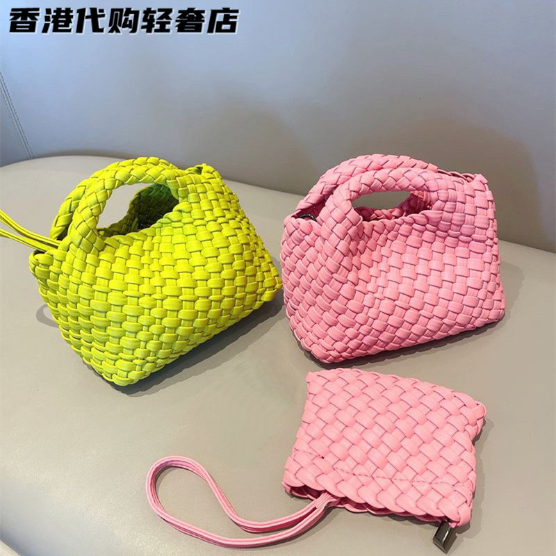 法国ZAMP真皮手工编织包迷你手提链条包高级感菜篮子百搭斜挎包