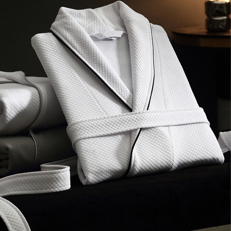 日本GP酒店浴袍2025年新款纯棉浴衣吸水男士女款睡袍成人四季通用