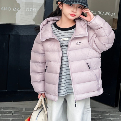 女童羽绒棉服2025新款儿童洋气男童轻薄中大童保暖外套中大童上衣