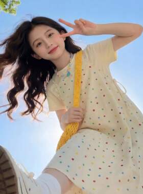 女童连衣裙夏2026新款女孩夏日巨好看吊带裙中大童夏天短袖套装裙