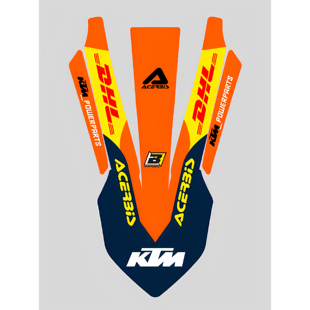 适用KTM790ADV车贴膜前泥瓦贴画KTM EXC 250 300 350前挡泥板贴花