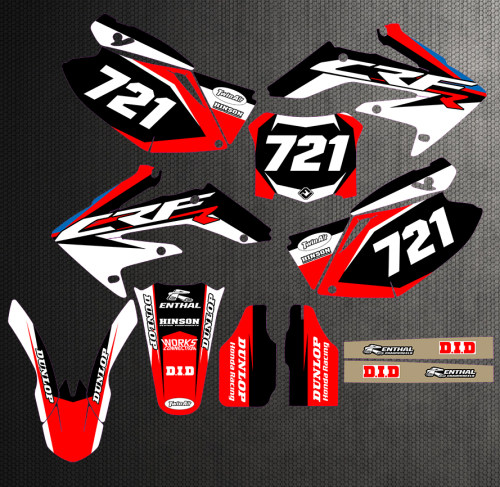 04 05 06 07 08 09年CRF250R 450R 250X越野摩托车贴花贴膜车贴画